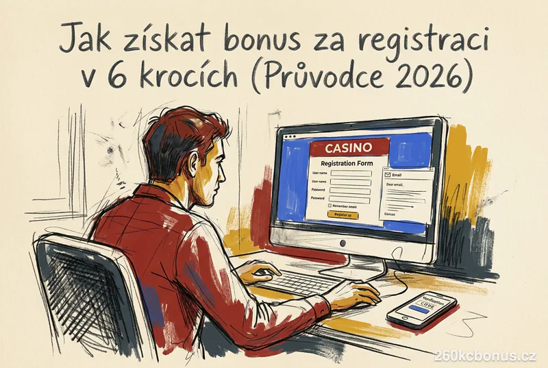 Jak získat bonus za registraci v 6 krocích (Průvodce 2026)