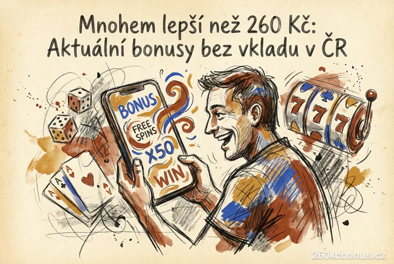 Mnohem lepší než 260 Kč: Aktuální bonusy bez vkladu v ČR